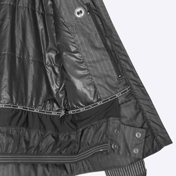 NILS Softshell Ski Snow Jacket Stitching Detail Womens 4 Winter Travel Dark Gray - Picture 7 of 13